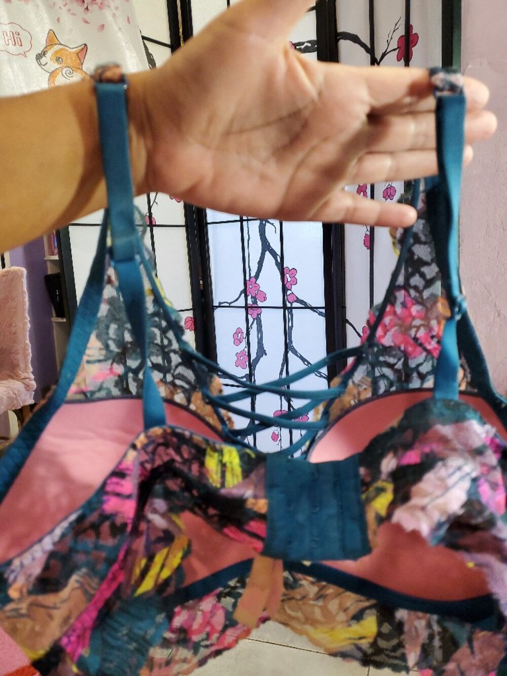 PINK by Victoria's Secrey bra. Floral print. 💐